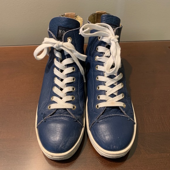 Gorgeous Blue and Gold HOGAN luxurious Sneakers! - Picture 3 of 5